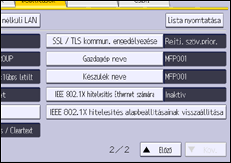 A kezelőpanel ismertetése