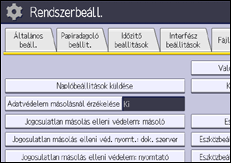 A kezelőpanel ismertetése