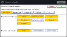 A kezelőpanel ismertetése