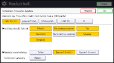 A kezelőpanel ismertetése