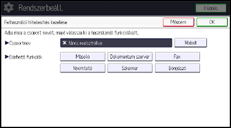 A kezelőpanel ismertetése