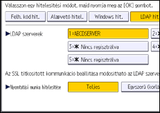 A kezelőpanel ismertetése