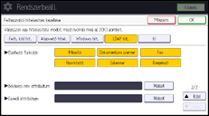 A kezelőpanel ismertetése