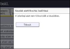 A kezelőpanel ismertetése