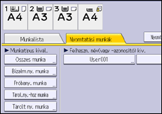A kezelőpanel ismertetése