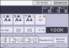 A kezelőpanel ismertetése