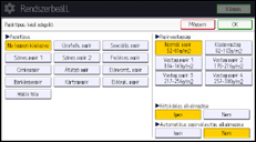 A kezelőpanel ismertetése