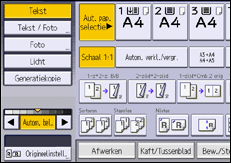 Afbeelding van bedieningspaneel