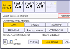 Afbeelding van bedieningspaneel