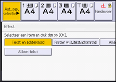 Afbeelding van bedieningspaneel