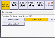 Afbeelding van bedieningspaneel
