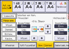 Afbeelding van bedieningspaneel