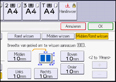 Afbeelding van bedieningspaneel