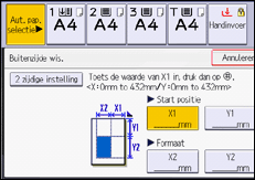 Afbeelding van bedieningspaneel