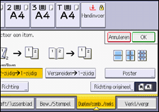 Afbeelding van bedieningspaneel
