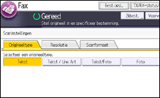 Afbeelding van bedieningspaneel