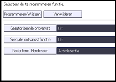 Afbeelding van bedieningspaneel