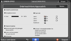 Afbeelding van bedieningspaneel