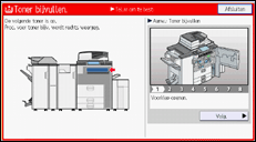 Afbeelding van bedieningspaneel
