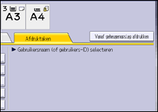 Afbeelding van bedieningspaneel