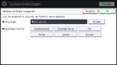 Afbeelding van bedieningspaneel