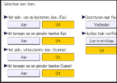 Afbeelding van bedieningspaneel