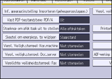 Afbeelding van bedieningspaneel