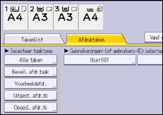 Afbeelding van bedieningspaneel