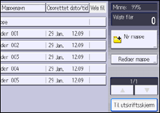 Illustrasjon av kontrollpanelet