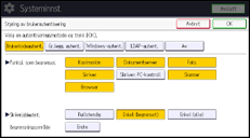 Illustrasjon av kontrollpanelet