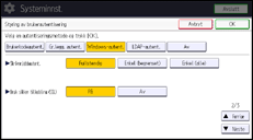 Illustrasjon av kontrollpanelet