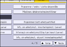 Illustrasjon av kontrollpanelet