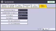 Illustrasjon av betjeningspanelet