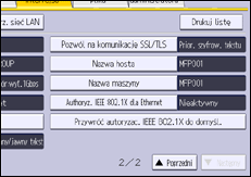 Ilustracja ekranu panela operacyjnego
