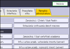 Ilustracja ekranu panela operacyjnego