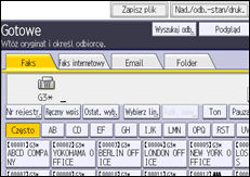 Ilustracja ekranu panela operacyjnego
