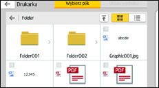 Ilustracja ekranu panela operacyjnego