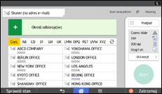 Ilustracja ekranu panela operacyjnego