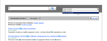 Exibi&ccedil;&atilde;o do resultado da procura