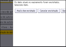 Ilustração do ecrã do painel de operação