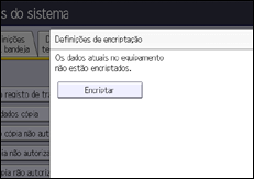 Ilustração do ecrã do painel de operação