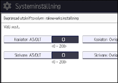 Bild av användarpanelens skärm