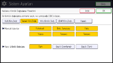 İşlem paneli ekran çizimi