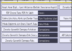 İşlem paneli ekran çizimi
