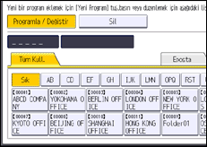 İşlem paneli ekran çizimi