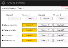 İşlem paneli ekran çizimi