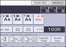 İşlem paneli ekran çizimi