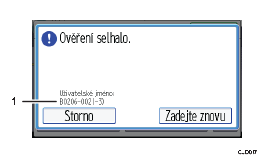 Číslovaná ilustrace ovládacího panelu zařízení