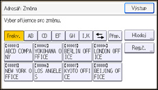 Ilustrace displeje ovládacího panelu