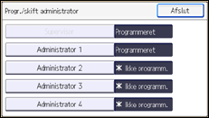 Illustration af displayet på betjeningspanelet